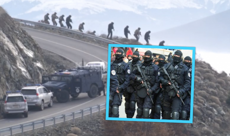 Policinë e Kosovës s’e ndalë as mjegulla: Pamje nga stërvitjet në kufi