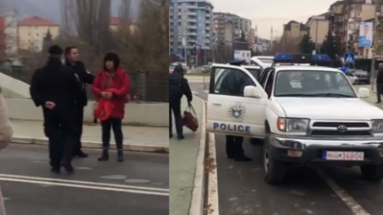 Provokoi me flamur të Serbisë: Policia arreston serben në Mitrovicë