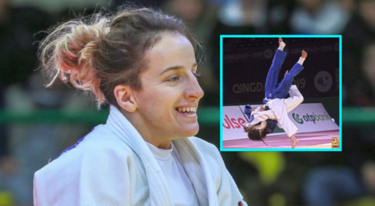 E paparë: Distria Krasniqi e fluturon në ajër kundërshtaren