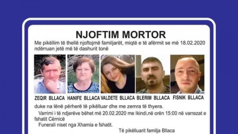 E dhimbshme: Kjo është familja e tërë nga Gjilani që do të varrosen sot