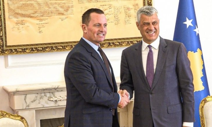 Presidenti Thaçi takim zyrtar me ambasadorin Grenell