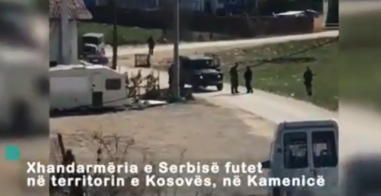 Xhandarmëria serbe hyn në territor të Kosovës, banorët e Kamenicës thirrje për Kurtin (VIDEO)