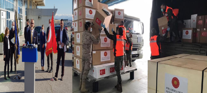 Dorëza, maska e teste: Arrijnë në Kosovë ndihmat nga Turqia