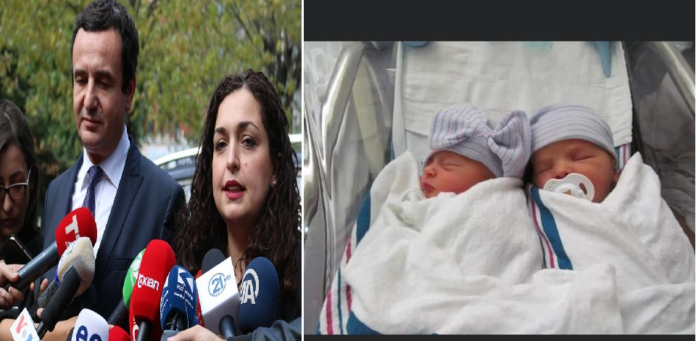 Çifti nga Kosova pas 15 vitesh bëhen prindër, binjakët i pagëzojnë me emrat Vjosa e Albin