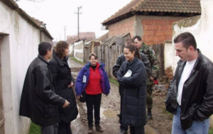 Foto nga vizita e saj në Mitrovicë