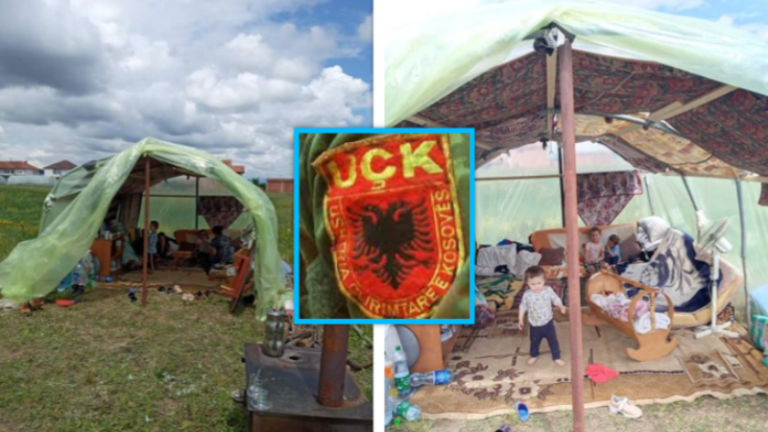 Ish-ushtari i UÇK’së në gjendje të mjerueshme: Jeton në shator me 6 fëmijët e tij