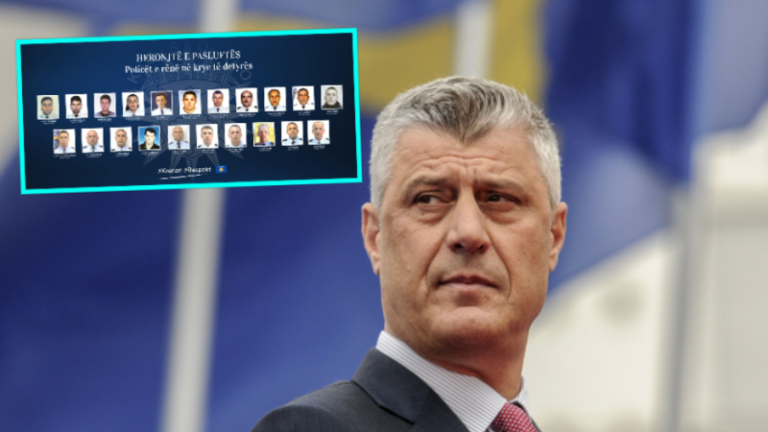 Presidenti Thaçi nderon 21 policët e rënë në detyrë me urdhrin “Hero i Kosovës”