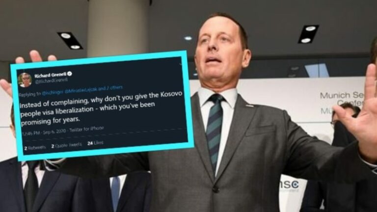Grenell i ashpër me diplomatët europianë: Në vend se të ankoheni, hiqni vizat që ua keni premtuar kosovarëve