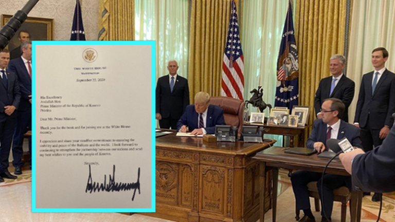 Trump i shkruan letër edhe kryeministrit Hoti, kjo është përmbajtja