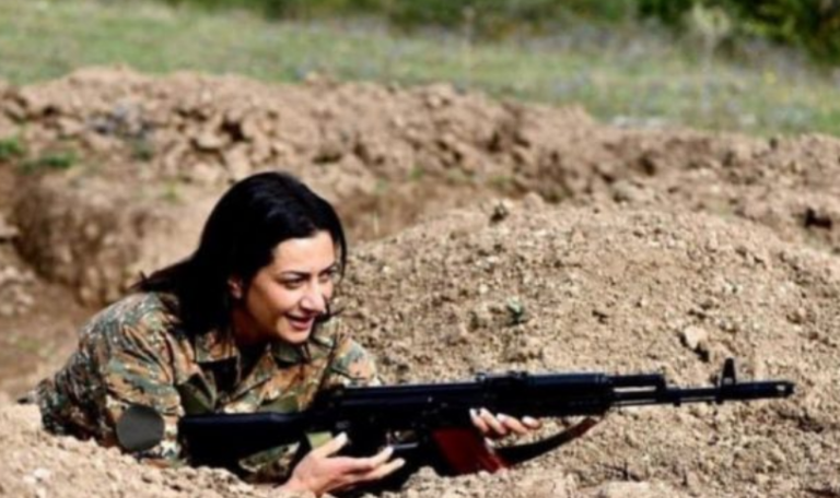 Zonja e Parë e Armenisë në frontin e luftës