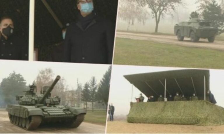 Pas kërcënoi me luftë Vuçiqi, tanket serbe parakalojnë pak kilometra larg Kosovës
