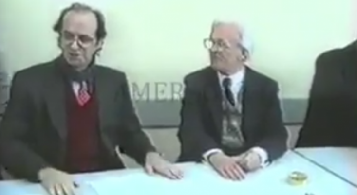 Video e rrallë: Ibrahim Rugova e Adem Demaçi duke festuar Vitin e Ri 1997