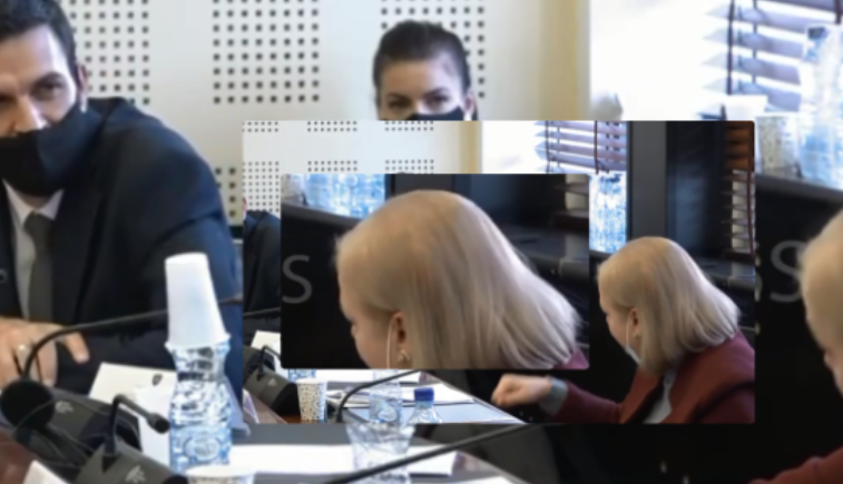 Besa Gaxherri “godet” tavolinën në Komision, nervozohet me deputetin e VV-së