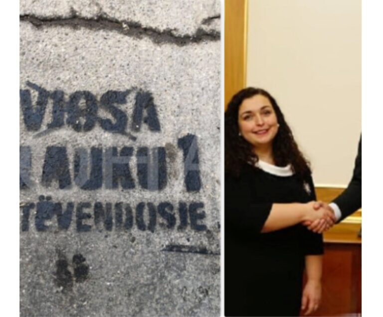 Grafite në Prishtinë: Kundërshtohet emri i Vjosa Osmanit, Glauk Konjufca paraqitet i pari