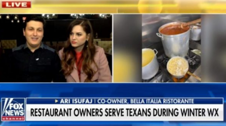 Dy kosovarë ofrojnë ushqim falas në restorantin e tyre pasi Teksasi u godit nga stuhia e borës