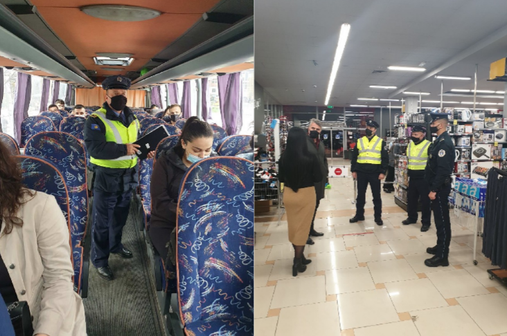 Policia në Mitrovicë shton kontrollet për zbatimin e masave kundër COVID-19