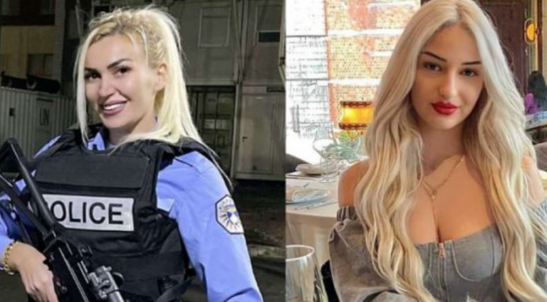 Policja e Kosovës, shfaqet e zjarrtë me fustanin e shkurtër