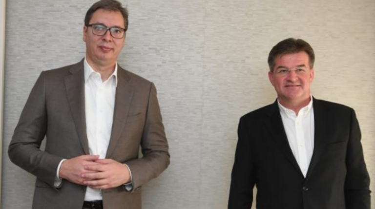 Lajçak njofton për takimin me Vuçiqin, kësaj here përmend Kosovën kur i referohet takimit me Kurtin