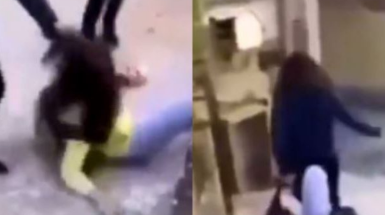 Pamje të rënda/ Dy vajza rrahin një të mitur