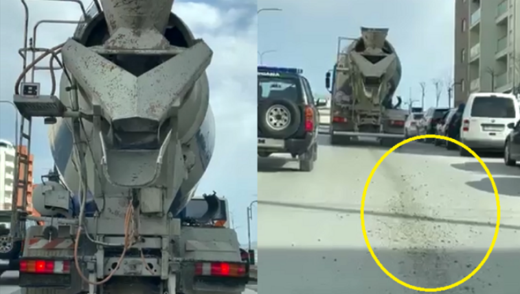 Shoferi i pakujdesshëm në Kosovë, i mbush rrugët me beton