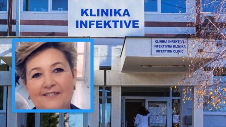 Vdes kryeinfermierja e një reparti në Klinikën Infektive