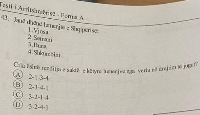Niveli i dobët i arsimit në Kosovë: Testi i arritshmërisë me pyetje gabim