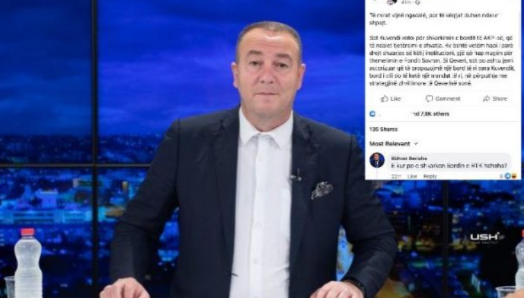 Ridvan Berisha pyet publikisht Kryeministrin Kurti: Kur po e shkarkon bordin e RTK-së?