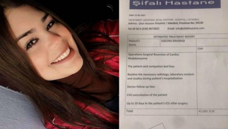 Apel për ndihmë! Egzona 18-vjeçare ka nevojë urgjente për sigurimin e 41 mijë eurove për shërim jashtë vendit