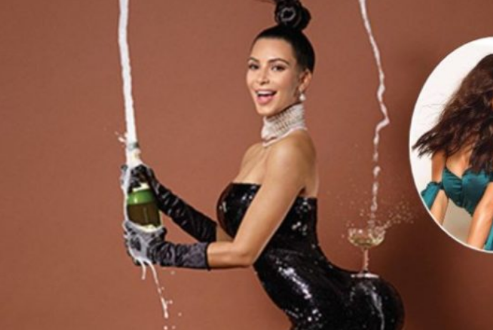 Arbenita ‘realizon’ pozën e famshme të Kimit me shampanjë në të pasme