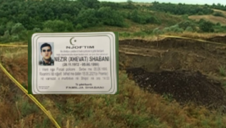 Pas 22 vjetësh, gjendet trupi i Nezir Shabanit nga Shipoli: Ishte kidnapuar dhe vrarë nga policia serbe