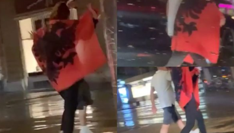 Shqiptarja e feston fitoren e Zvicrës në Bern, polici zviceran i thotë se e ka gabuar flamurin