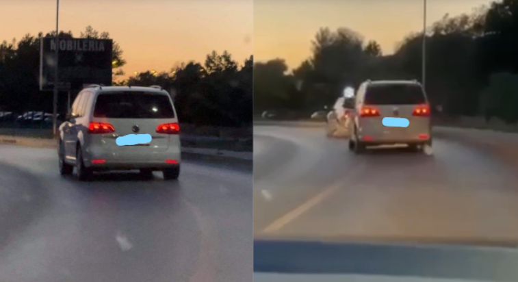 Dënohet me 150 euro dhe i mirret patentë shoferi për 3 muaj kosovares që tejkaloi në vijë të plotë