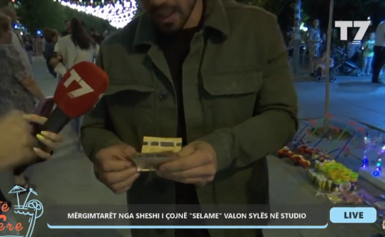 Mërgimtari në shesh ia dhuron 200 euro Valon Sylës