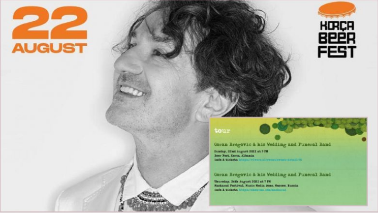 Me gjithë reagimet, Goran Bregovic pritet të performojë në Shqipëri