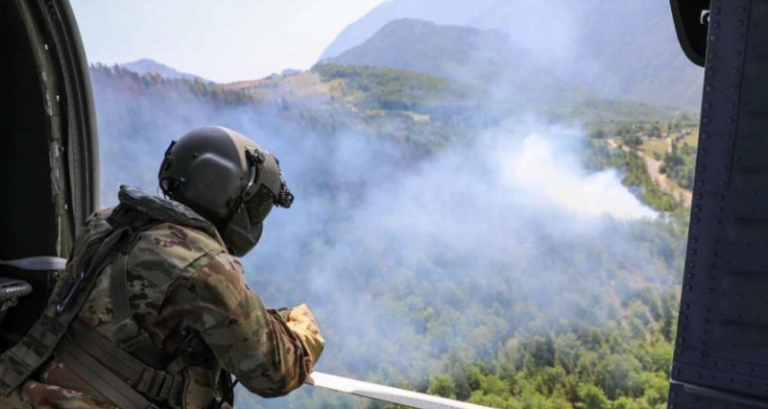 KFOR-i jep detaje për ndihmën e ofruar në shuarjen e zjarreve