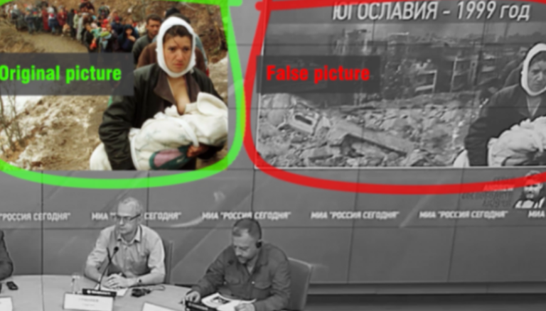 Falsifikimi i fotografisë së shqiptares nga Kosova, Sherife Luta – propaganda ruse e paraqet si viktimë serbe