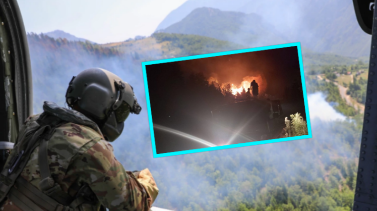 Zjarret, majori i KFOR’it: Do t’iu ofrojmë ndihmën tonë me të gjitha mjetet që i kemi