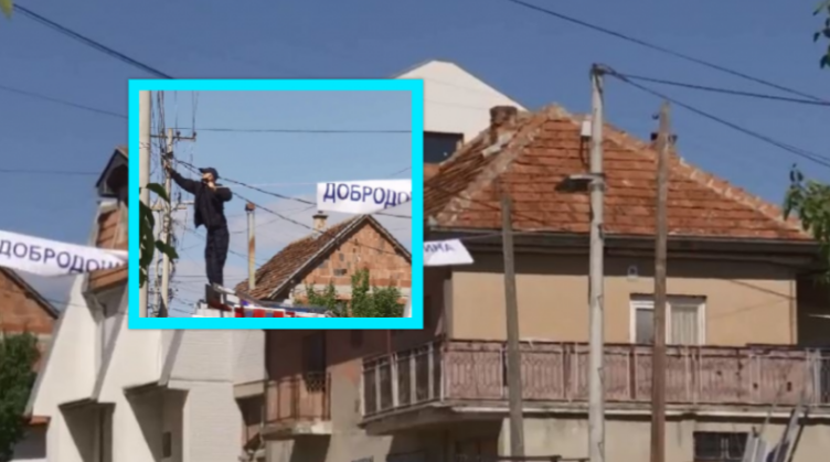 Policia e Kosovës largon banerët e ‘Asociacionit Serb’ në Novobërdë