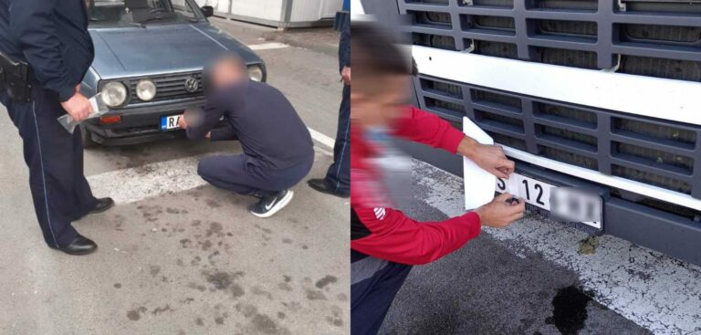 Nis vendosja e tiketave ngjitëse në targat e veturave nga Serbia