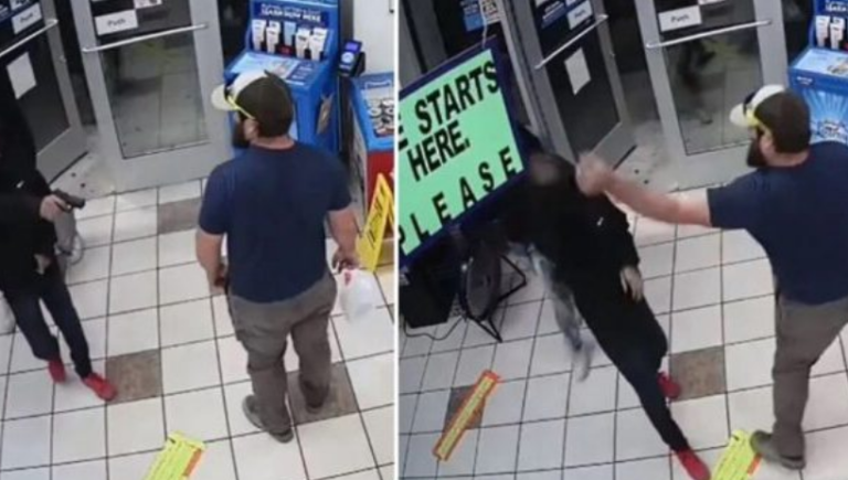 Hajduti futet me armë për të kryer grabitje, shikoni çfarë ndodhë kur has në marinsin amerikan