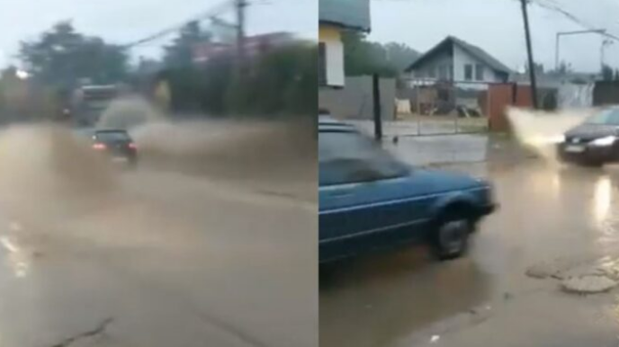 Reshjet e mëdha të shiut, qytetin e Kosovës e merr uji