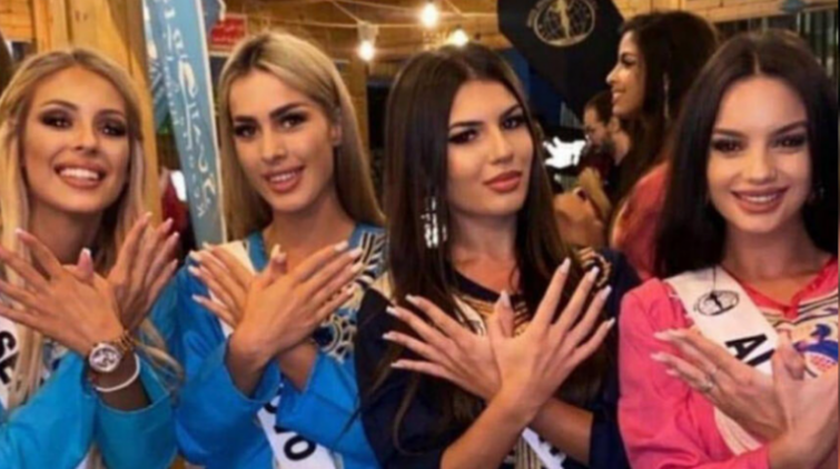 Miss Serbia nuk heziton, bën shqiponjën: Çmenden mediet serbe