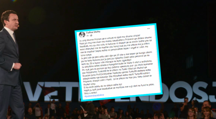 Militantja SNOBE e VV-së, quan ‘katunar’ Shaqir Totajn