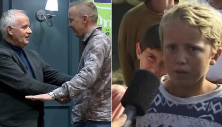 Asllan Bajrami e kishte intervistuar si fëmijë në luftë dhe nuk dinte asgjë për të, djali paraqitet pas 22 vitesh