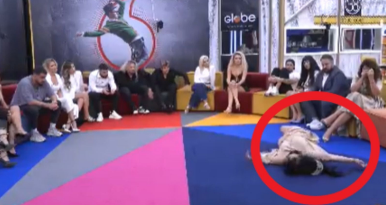 Pamje nga momenti kur Fifit i bie të fikët