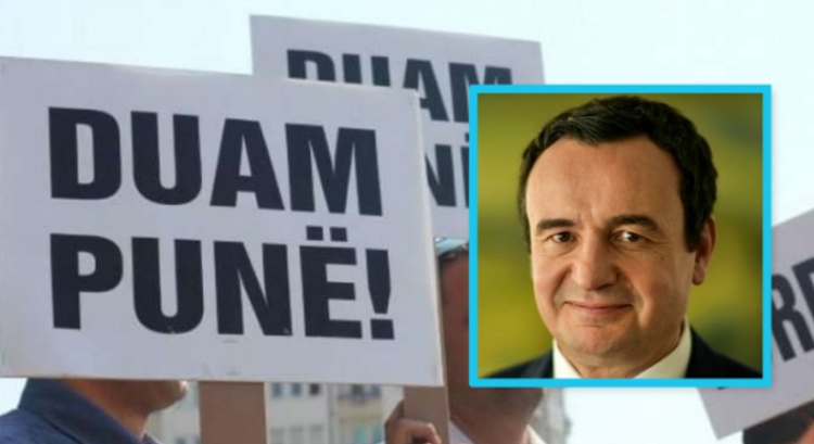 “S’ka rritje të punësimit në Kosovë përderisa s’ka investime, Kurti po thur lëvdata ndaj vetvetes”