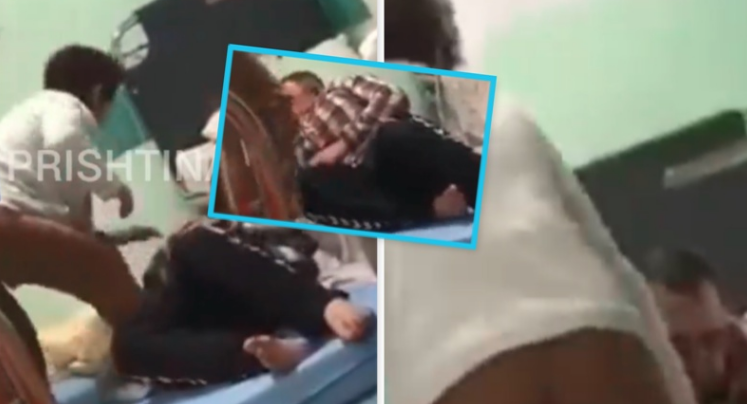 Pamje të rënda: Gruaja rrah burrin me shuplaka në spitalin e Gjakovës