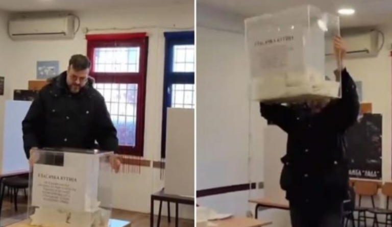 Politikani serb demolon kutinë e votimit në referendum, arrestohet dhe dërgohet në mbajtje
