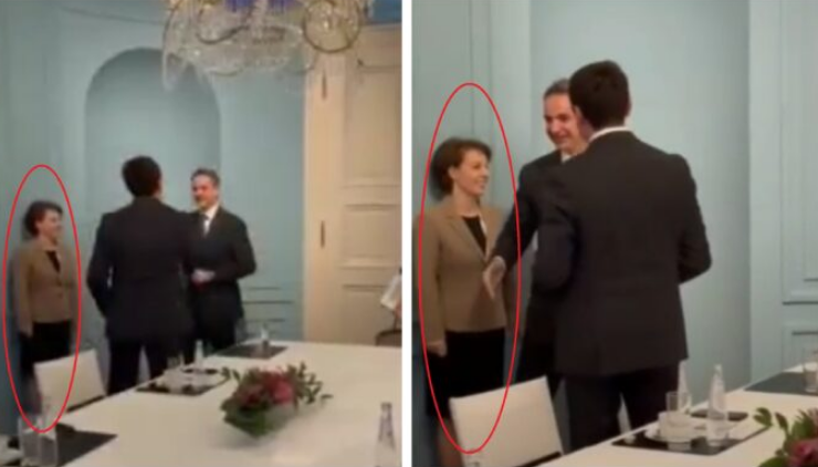 Moment i sikletshëm: Ministri grek e injoron Gërvallën, ia zgjat dorën vetëm Kurtit e Osmanit