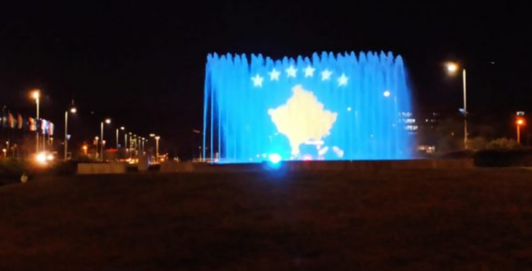 Flamuri kosovar ndriçohet në shatërvanin e Zagrebit